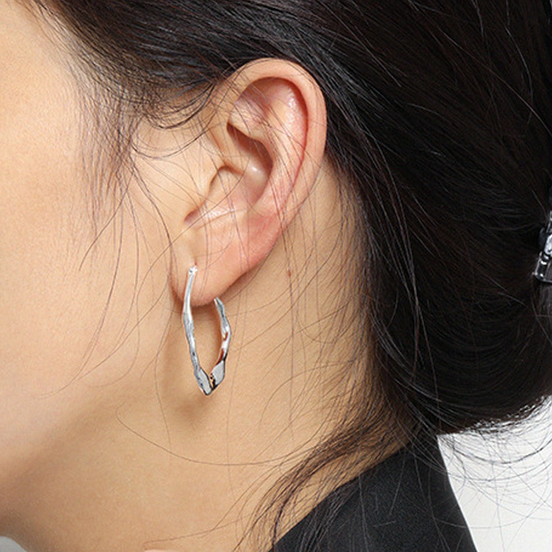 Texture S925 Sterling Silver Earrings